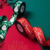 5yards 25mm Christmas Ribbon Printing Ployester Ribbon For Handmade Bow Christmas Decorations DIY Gift Wrapping