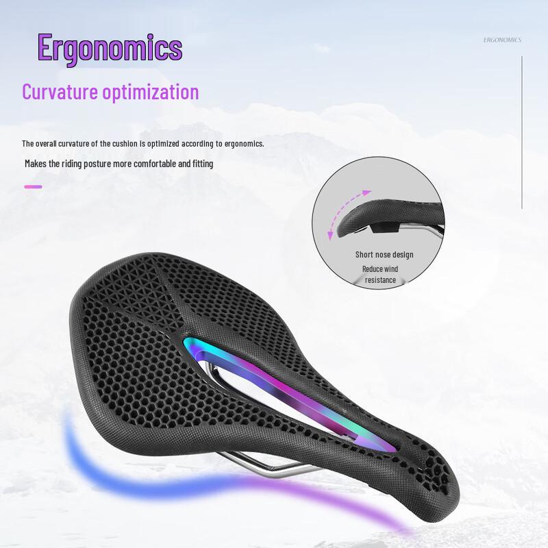 Lishi Hollow Breathable Honeycomb Bicycle Saddle