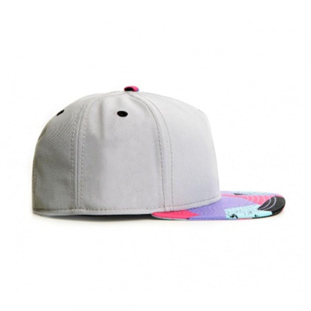 Adult Gray Cotton Baseball Cap With Wide Brim And Breathable Design For Casual Wear