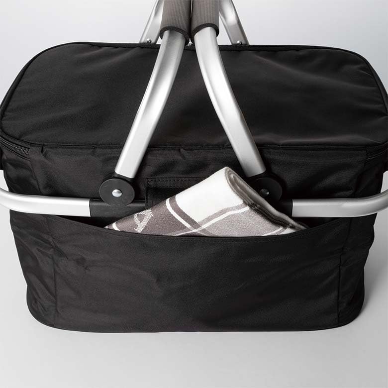 Aluminum Handle Cooler Bag Insulated Bag Black DEAN&DELUCA