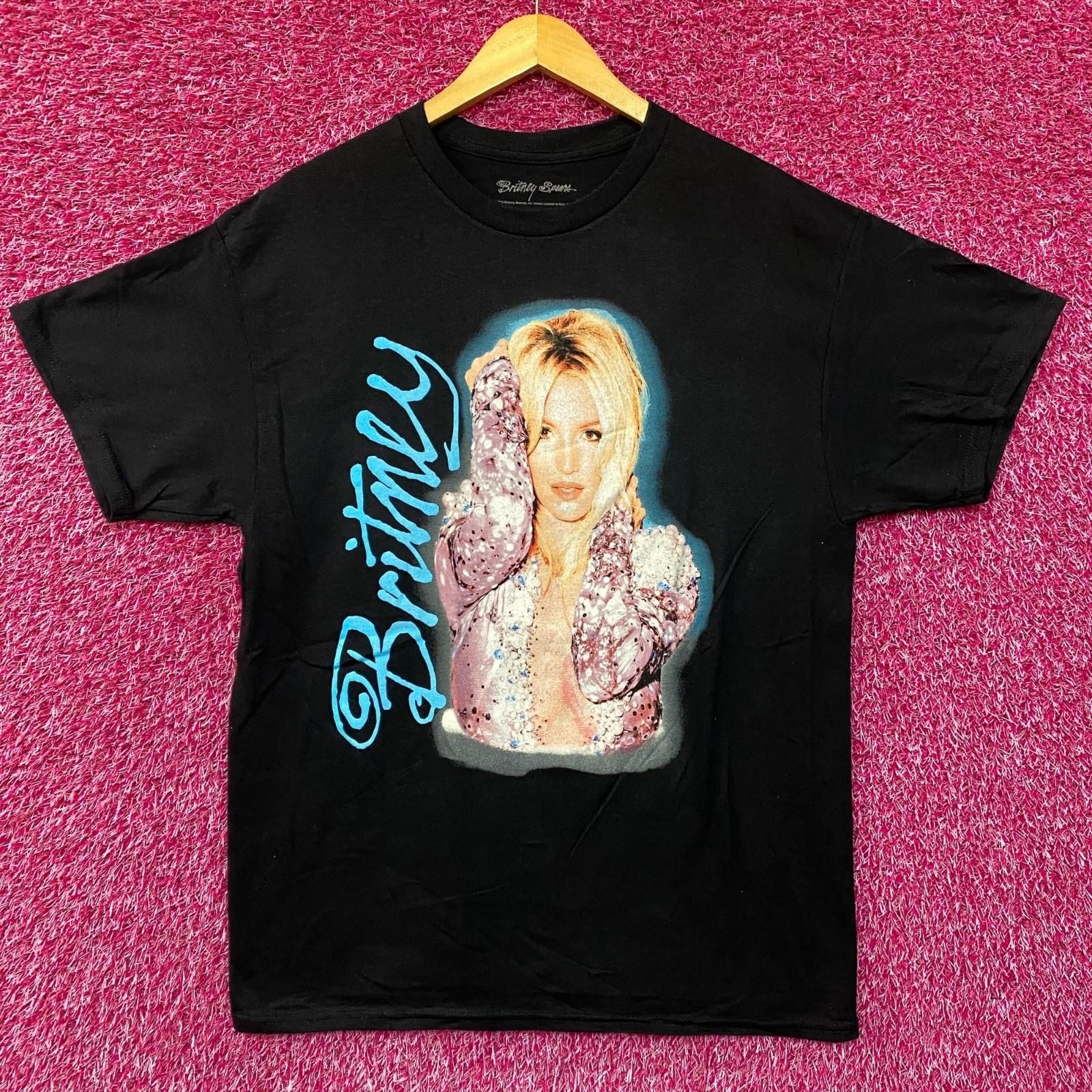 Britney Spears Airbrushed Stone Wash 100% Cotton T-shirt Mens Tees Top 2XL