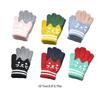 2 Pairs Kids Gloves Full-finger Cartoon Infants Winter Autumn Outdoor Sports Skating Cycling Riding Warm Knitted Mittens