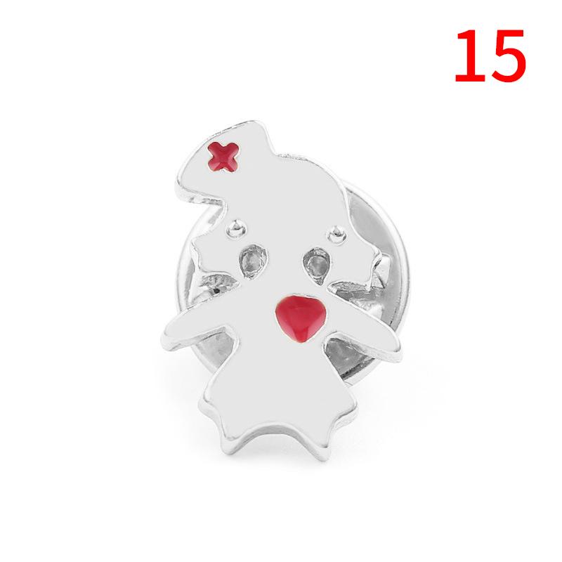 1Pc Women Accessories Doctors Nurse Medical Jewelry Newborn Brooches Metal Lapel Pin