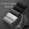 Comfortable Cotton Five Finger Socks Breathable Antibacterial Sports Socks Sweat-absorbing Split Toe Socks Men