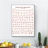 Regali di fitness per ragazze Palestra Pittura artistica Decorazione Ashtanga Serie primaria Yoga Poster Stampe artistiche su tela Decorazione artistica da parete per stanza yoga