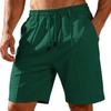 Men Loose Fit Drawstring Shorts with Elastic Waistband Breathable Fabric Casual Five Pants for Daily Wear Gym Beach Outdoor