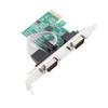 PCIE Serial Card Minus40 to 85 celsius  2 Port PCI Express X1 to DB9 COM RS232 Converter Adapter Controller for Win