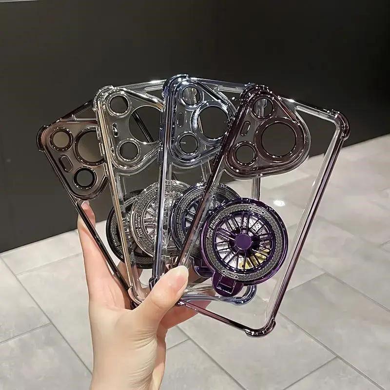 Rotate Gyroscope Shockproof Case For Xiaomi Redmi 9C 9A 10 10C 10A 12 12C 13 13C 13x 14C 15C Magnetic Bracket for Magsafe Holder