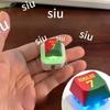New CreativeKey Pendant  Siu Press-and-Squeeze Stress-Relief Keyboard Sound-Emitting and Light-Up Keychain Gift Anime