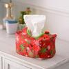 Foldable Festival Tissue Holder With Multiple Santa Patterns Durable Storage Solution For Seasonal Table Setting