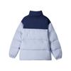 Skechers Modische Farbblock-Logo-Web-Winddichte Warme Kurze Daunenjacke Unisex Oberbekleidung Kosmisch-Himmel-Lila L423U106-027F