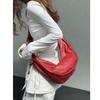 Oil Wax Skin Moon Dumpling Bag Retro Texture Crossbody Bag Underarm Single-shoulder Bag