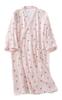 SLMJMY Gauze Long Perfect for or As Cute Japanese Perfect for and Fall Women's Pajamas, Loungewear, Open-Front, Sleeves, 100% Cotton,