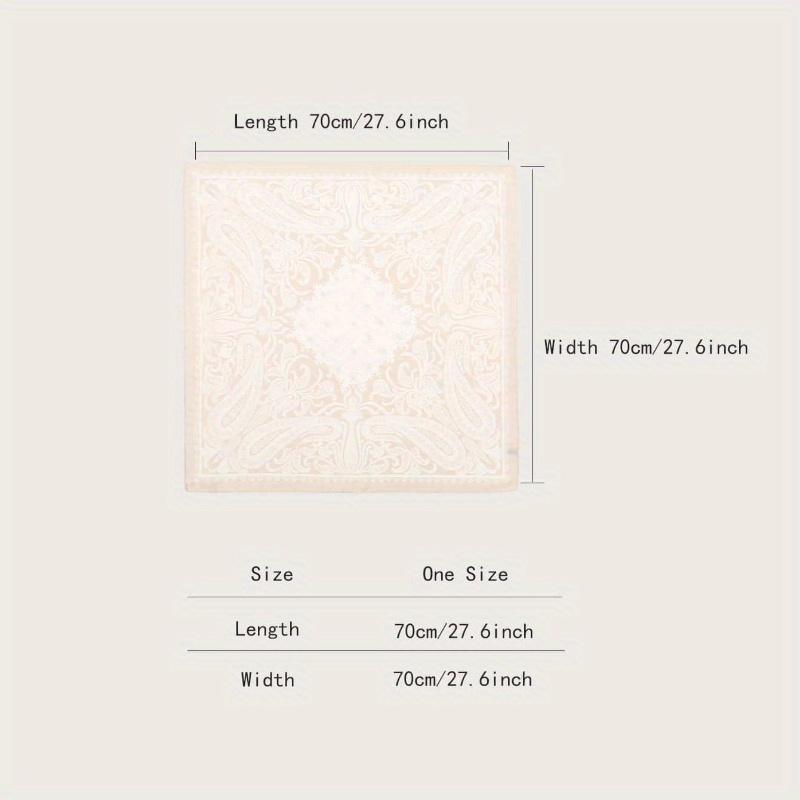 1pc Simple Printed 70s Square Scarf, New Spring Fashion Bandana for Women, Can Be Used As Belt, Bag Decoration, Ribbon