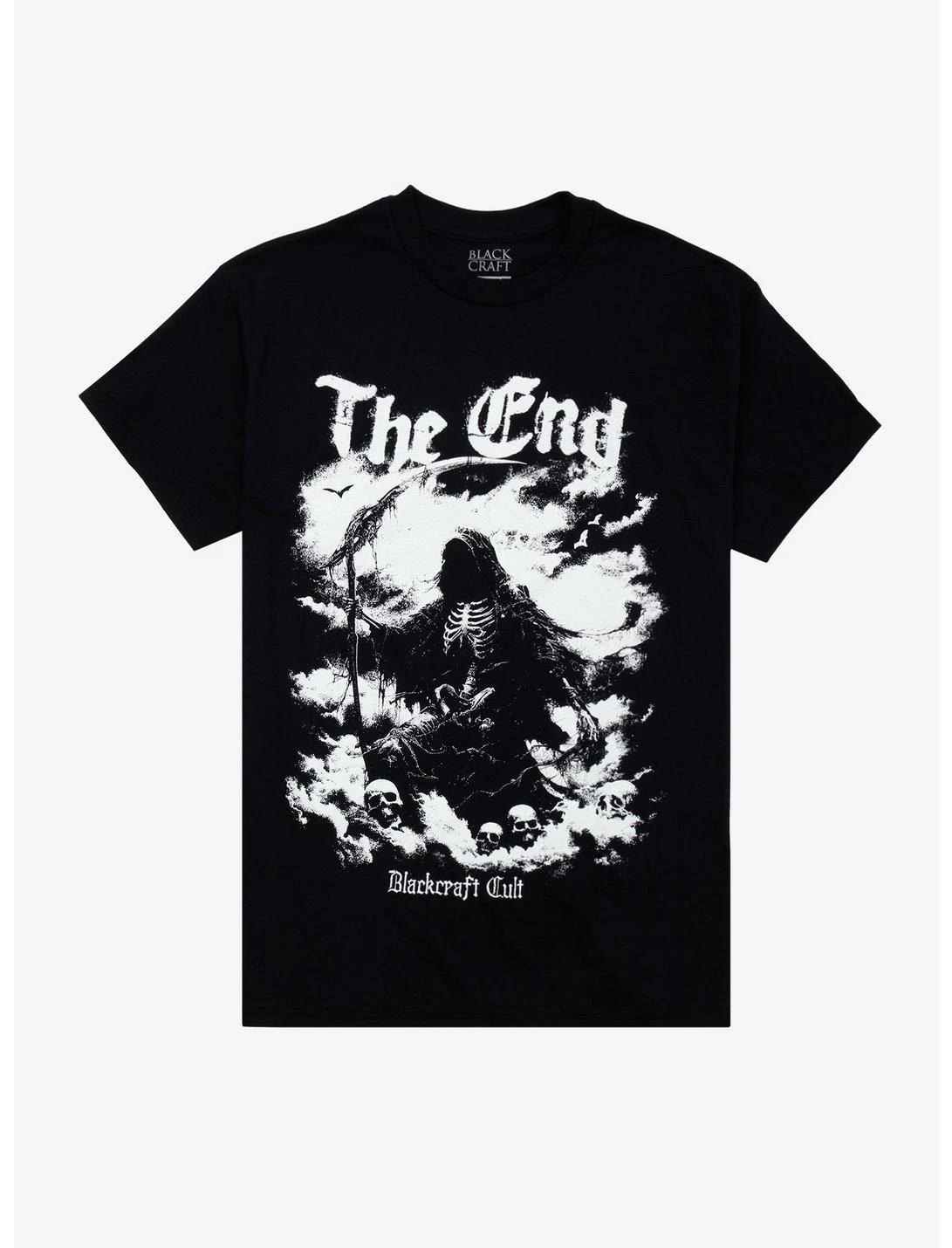 Gothic Grim Reaper Graphic T-Shirt – Dark Aesthetic Unisex Tee 3XL