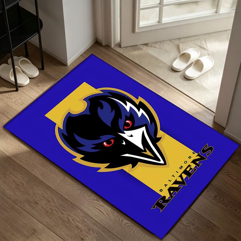 Baltimore Ravens  Carpet Non-slip Indoor Mat Suitable for Office Chair Living Room Computer Desk Decorative Home Office Carpet Polyester Fiber Mat 800