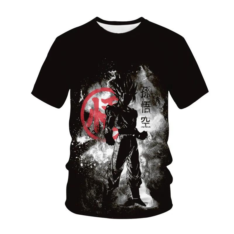 2026 Fashion New Dragon Ball Multi Character 3D Printed T-shirt Fitness Sports Anime Exhibition Short