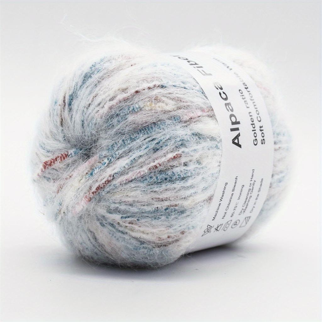 6-Pack Soft Cashmere Wool Acrylic Blend Yarn (50g/280m Per Skein) Multi-Color for Knitting & Crocheting Sweaters 3.5-4.5mm Needle/Hook Handmade Yarn