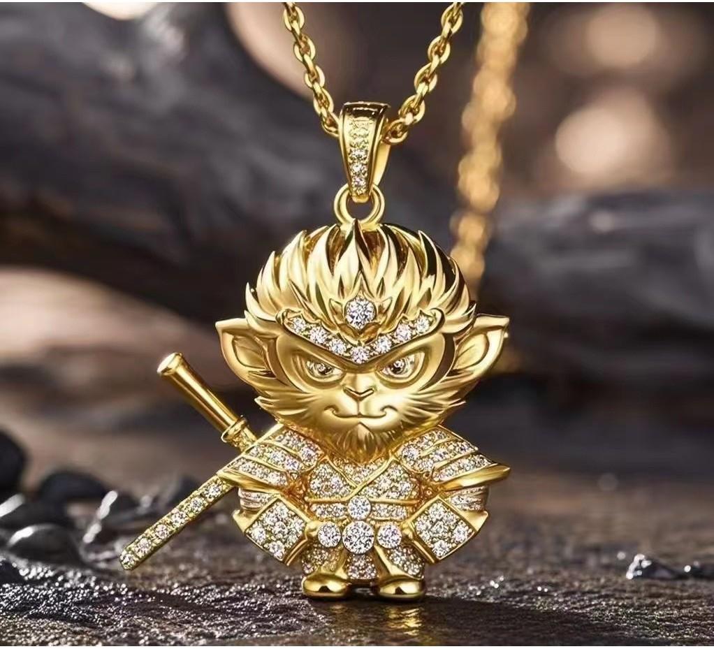 Myth Wukong Black Pendant Necklace Jewelry Accessories Game Gift Peripheral