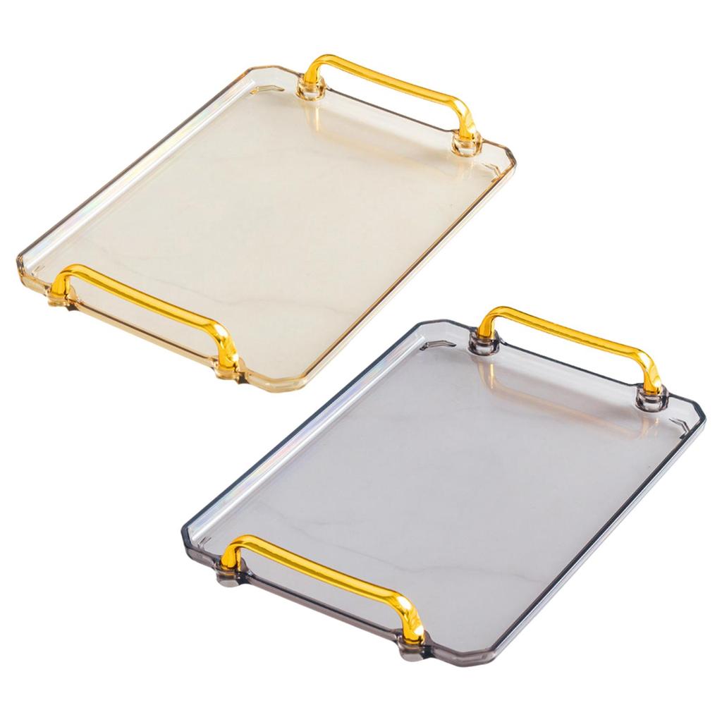 Creative Serving Tray, Plastic Platters for Home Countertop Lunch Coffee Dessert