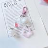 Stylish Key Holder Acrylic Keychain Pendant Lovely Keyrings Durable Key Holder
