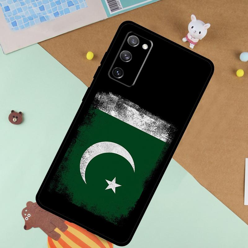 Pakistan Flag Soft Case For Samsung Galaxy S24 Ultra S9 S10 S20 S22 S21 Plus S23 FE S25 Ultra Funda Cover
