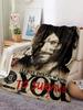 Drama The Walking Dead Series Soft Throw Blanket Zombie Movie Printed Bedspread Sofa  Couch Camping Cover Home Decor#Color_16,Size_100X130CM