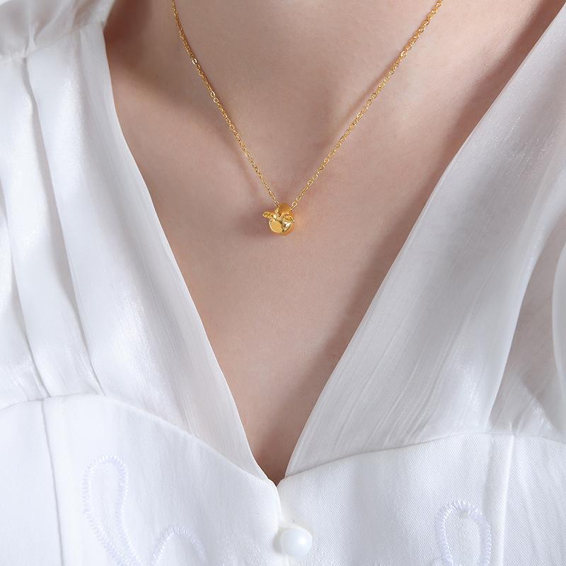 

Ожерелье с подвеской в виде кита из титановой стали, маленькая фея, милый темперамент, ключичная цепочка, персонализированные украшения в стиле хип-хоп, легкая, роскошная, универсальная, женская