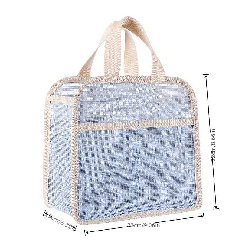 Mesh Portable Shower Caddy, Large-capacity Shower Bag, Also Suitable for Beach, Swimming, and Gym Use,Oversized Beach Bag