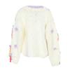 European Style Hand-Knitted Women's Long Sleeve Cardigan Sweater