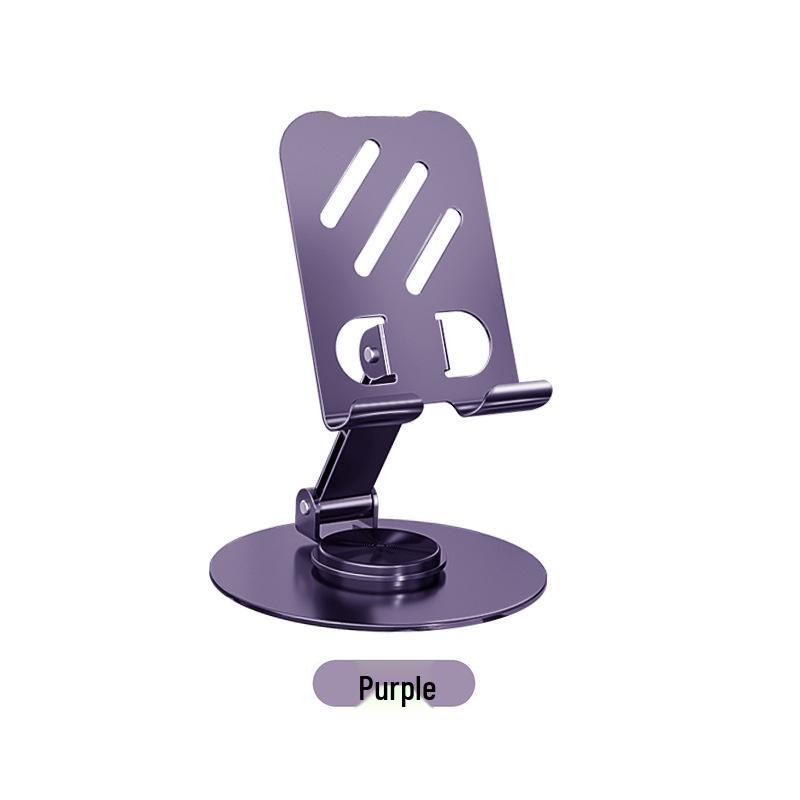 Walnut Wood Grain Rotatable Foldable Phone & Tablet Stand - Universal Portable Desktop Holder & Gift.