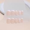 24 pezzi semplici corte T Pure Desire, manicure con fiori bianchi per ragazze, unghie finte indossabili carine e dolci, manicure finita