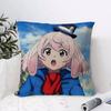 Anime ShangriLa Frontier Cushion Cover Eco Linen Pillow Case DoubleSided Print Breathable Durable Zipper Home Decor Gift