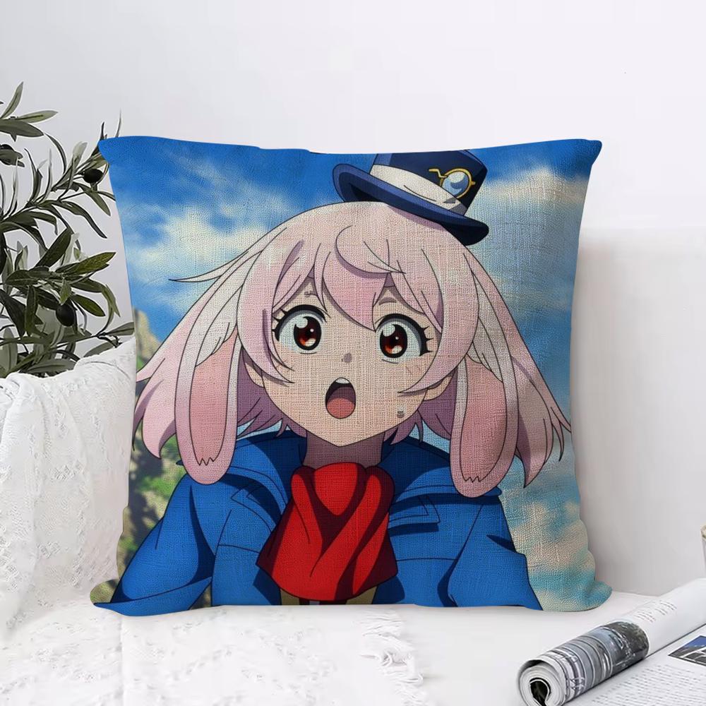 Anime ShangriLa Frontier Cushion Cover Eco Linen Pillow Case DoubleSided Print Breathable Durable Zipper Home Decor Gift