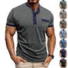 Men's Multi-color  Shirt Short-sleeved Casual Pocket T-shirt
