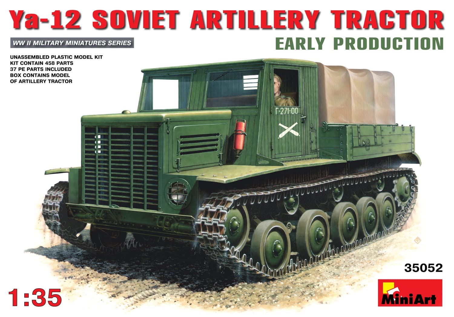 

Miniart Советский артиллерийский тягач MA35052 Пластиковая модель 1/35 Я-12