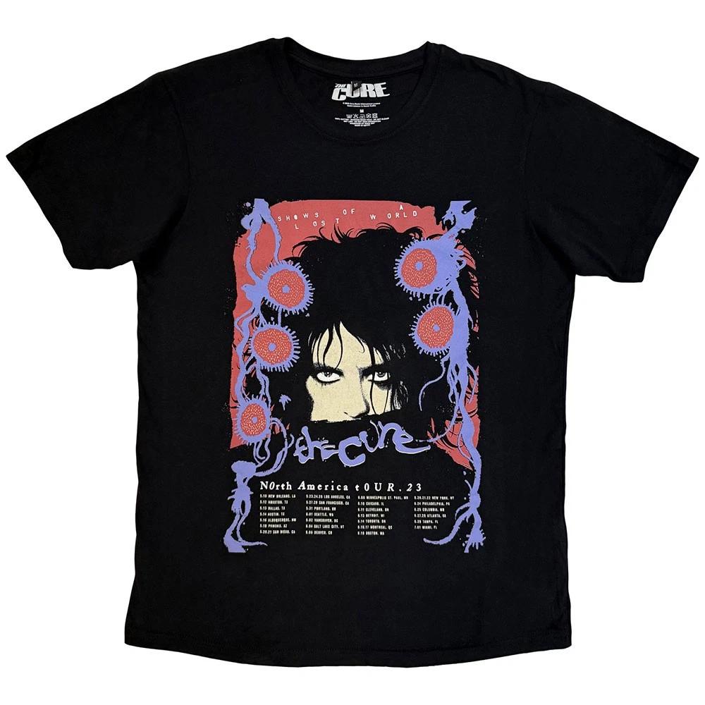 The Cure Unisex Premium Carbon TShirt North American Tour 23 Poster Black M