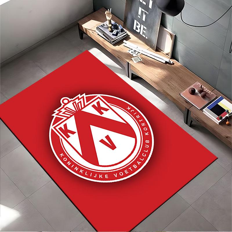 Red and White Royal KVK Logo suitable as a non-slip mat for the living room or bedroom sofa