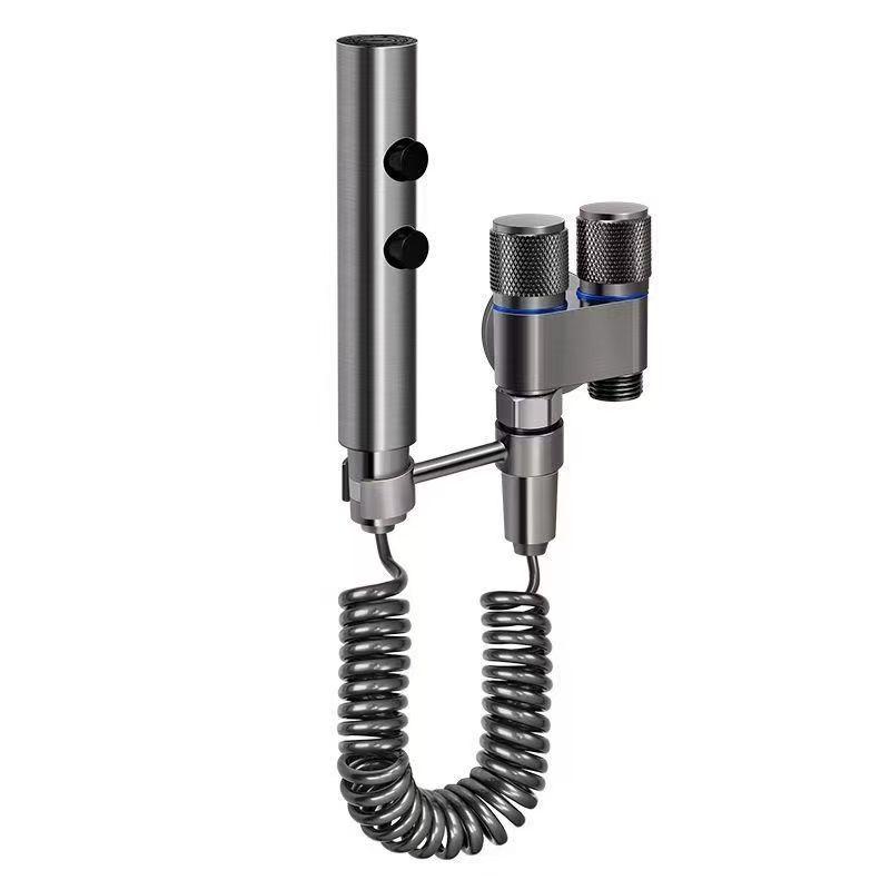 Toilet Spray Gun Set: Dual-Outlet Valve, Booster Water Gun, Feminine Wash