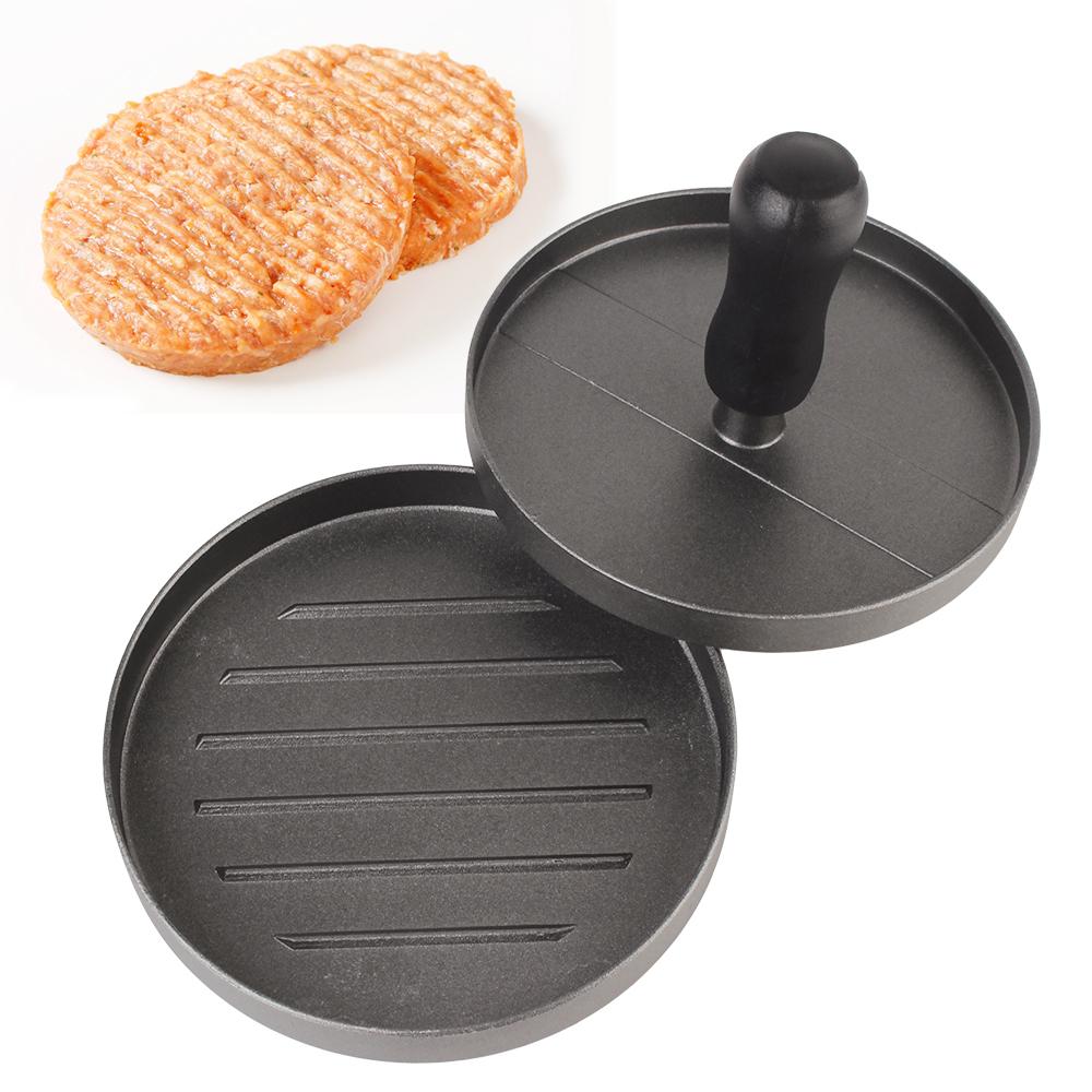 Aluminiumlegierung Rindfleischpastete Burger Fleischpresse Haushaltsküchenwerkzeuge Runde Hamburgerform Lebensmittelform BBQ Hamburgerfleisch