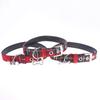 Y2K Goth Vintage Dog Bone Charm Necklace Punk Trendy Choker Simple Red Plaid Leather Buckle Necklaces Collar Chain Jewelry