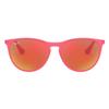 RayBan Okulary przeciwsłoneczne dla dzieci, wtryskowe, o nieregularnym kształcie, czerwone