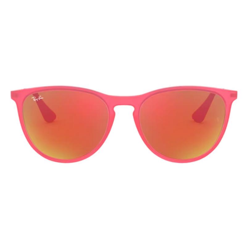 RayBan Okulary przeciwsłoneczne dla dzieci, wtryskowe, o nieregularnym kształcie, czerwone