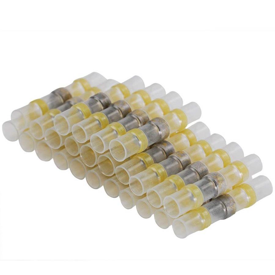 Waterproof Solder Sleeve Heat Shrink Butt Wire Splice Connector 26-10 AWG Blue Red Yellow White 400pcs