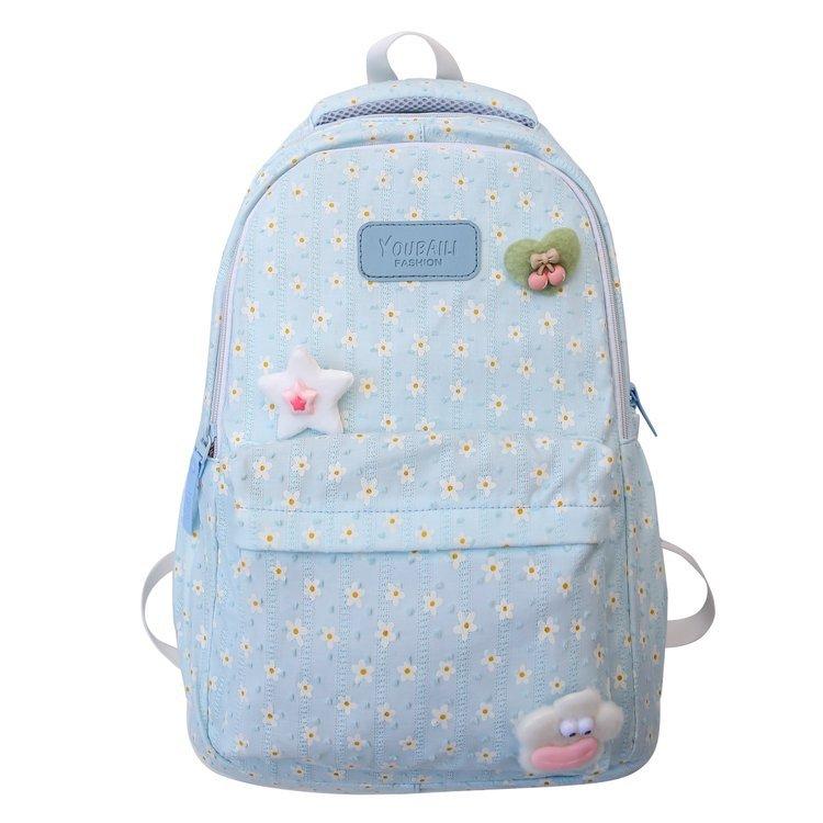 Schoolbag Korean version Japanese ins girl large capacity simple fashion versatile schoolbag junior high school student college student backpack