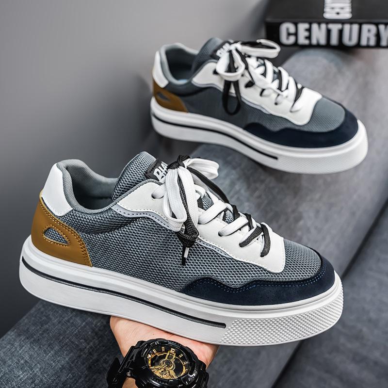 

2025 new men s shoes spring fitness sneakers board shoes trend casual Korean version running shoes youth basketball shoes 44