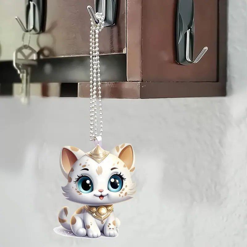 Charming Acrylic Animal Hanging Ornament For Car Interior Decoration In Vibrant Style