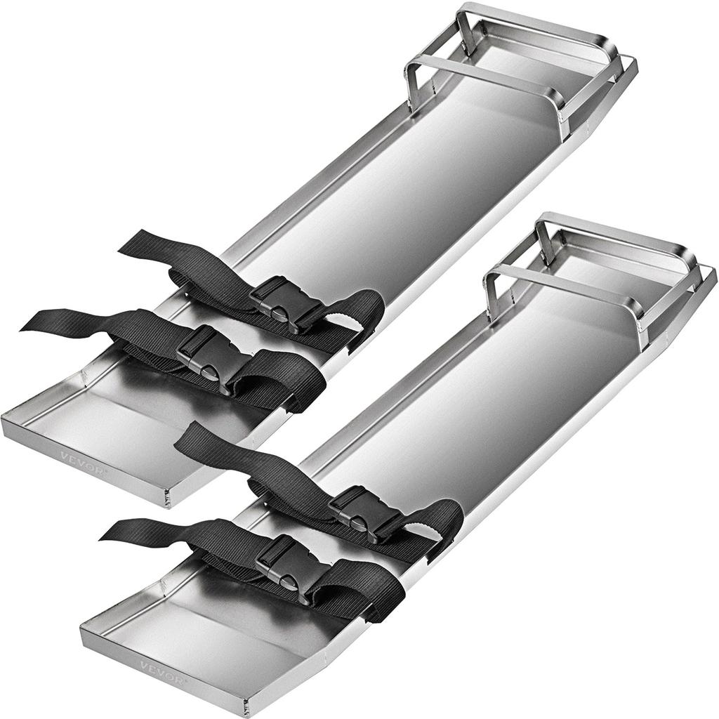 VEVOR Concrete Knee Boards 30'' X 8'' Slider Knee Boards, Kneeler Board Stainless Steel Kneeboards