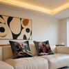 A-Albert E-E-EINSTEIN Cushion Cover Square Sofa Cushion Cover Casual Skin-Friendly Comfortable Pillow Cover