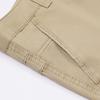 Men's Pure Cotton Summer Casual Pants - Middle-Aged & Elderly, High Waist, Loose Fit, Straight Leg